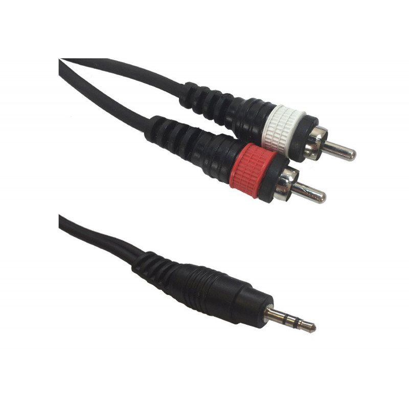 American DJ AC-J3S-2RM/1,5 3,5 Jack St/2x RCA cinch