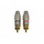 American DJ AC-C-RMG/SET RCA Cinch plug male gold