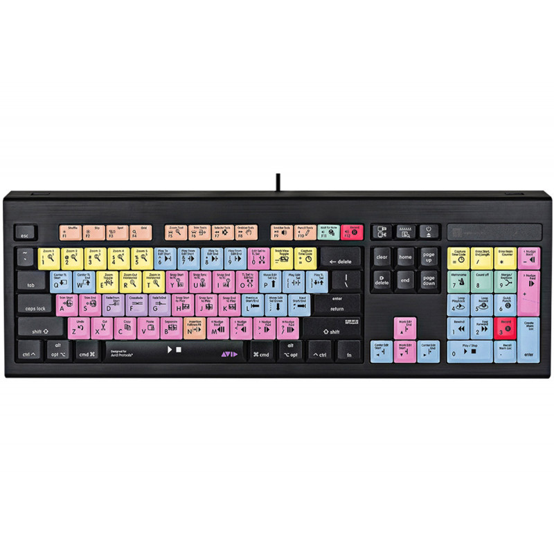 Logickeyboard Clavier Avid Pro Tools Backlit Astra pr Mac Version UK