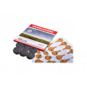 Rycote 065521 Overcover Sachet de 30 Adeshifs + 6 Fourrures Gris