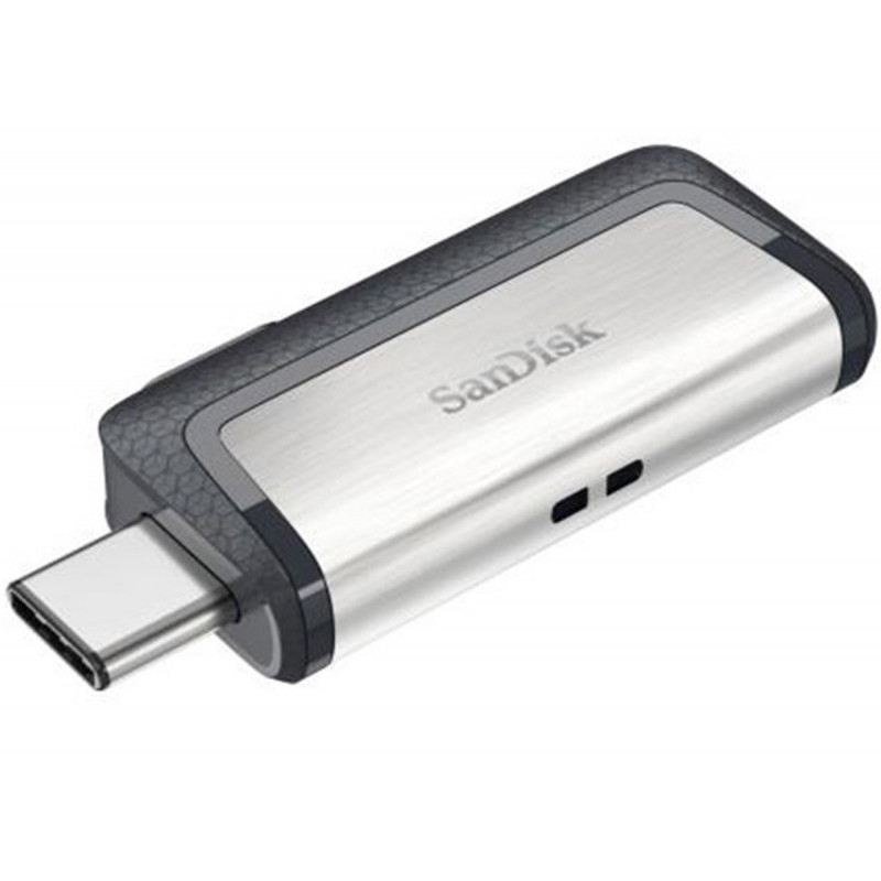 SanDisk Clé USB/Type-C 3.1 Ultra Dual Drive 256Go 140MB/s Noir