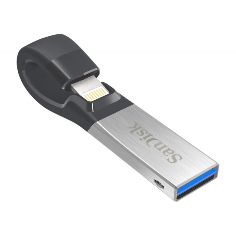 SanDisk iXpand Flash Drive Luxe 64 Go 2 connecteurs USB-C / Lightning