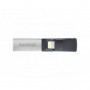 SanDisk iXpand Flash Drive Luxe 64 Go 2 connecteurs USB-C / Lightning