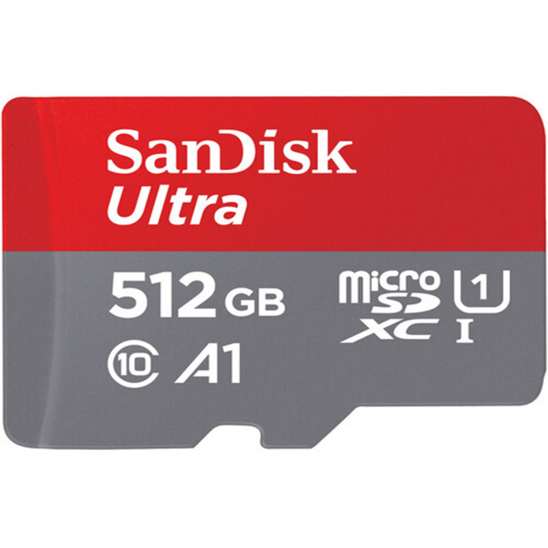 SanDisk Carte MicroSDXC Ultra 512Go (A1/UHS-I/Cl.10/120MB/s)Ad Mobile
