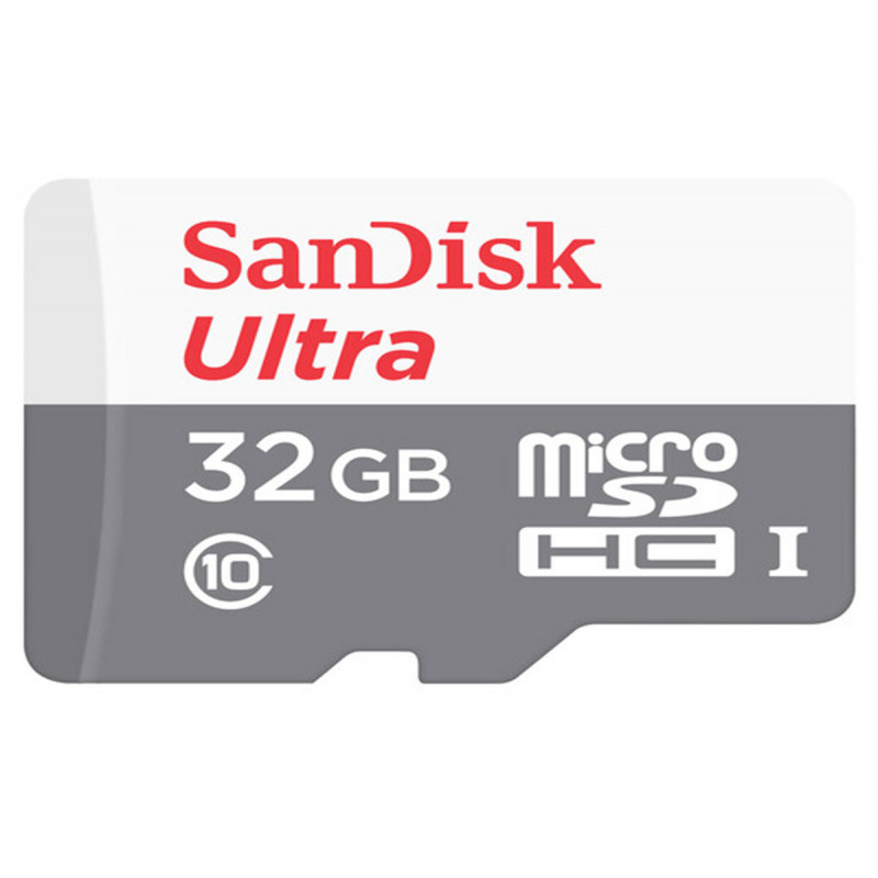 SanDisk Carte Micro SDHC Ultra 32Go (UHS-1/Cl.10/100MB/s) &Adaptateur