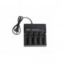 CAME-TV 4pcs 18650 Battery and 1 pc battery charger