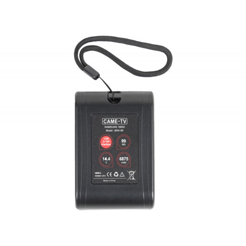 CAME-TV 99W mini lightweight battery + 2 D-tap 1USB 5V