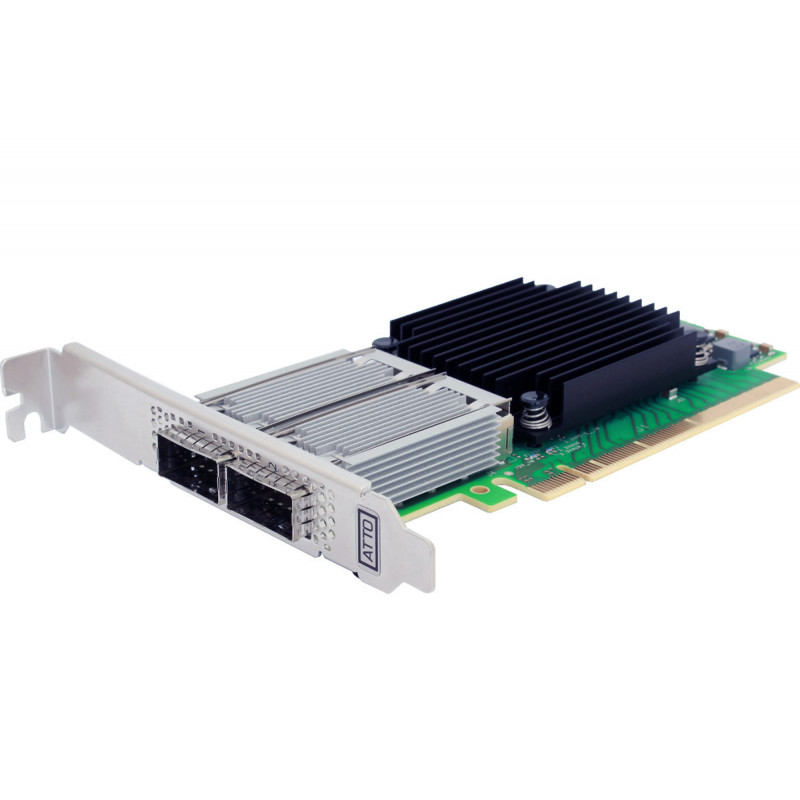 ATTO FastFrame Dual Channel 25/40/50/100GbE x16 PCIe 3.0