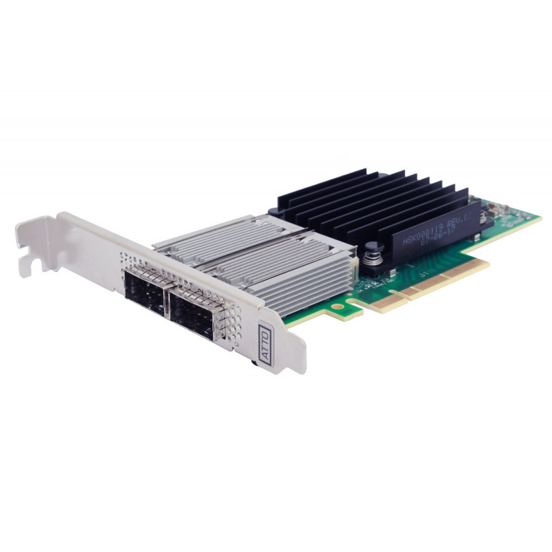 ATTO FastFrame Dual Channel 25/40/50GbE x8 PCIe 3.0