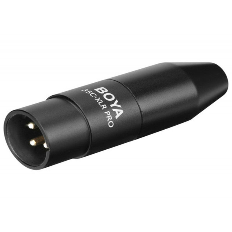 Boya Connecteur  3.5mm TRS vers XLR accepte Alimentation Fantome