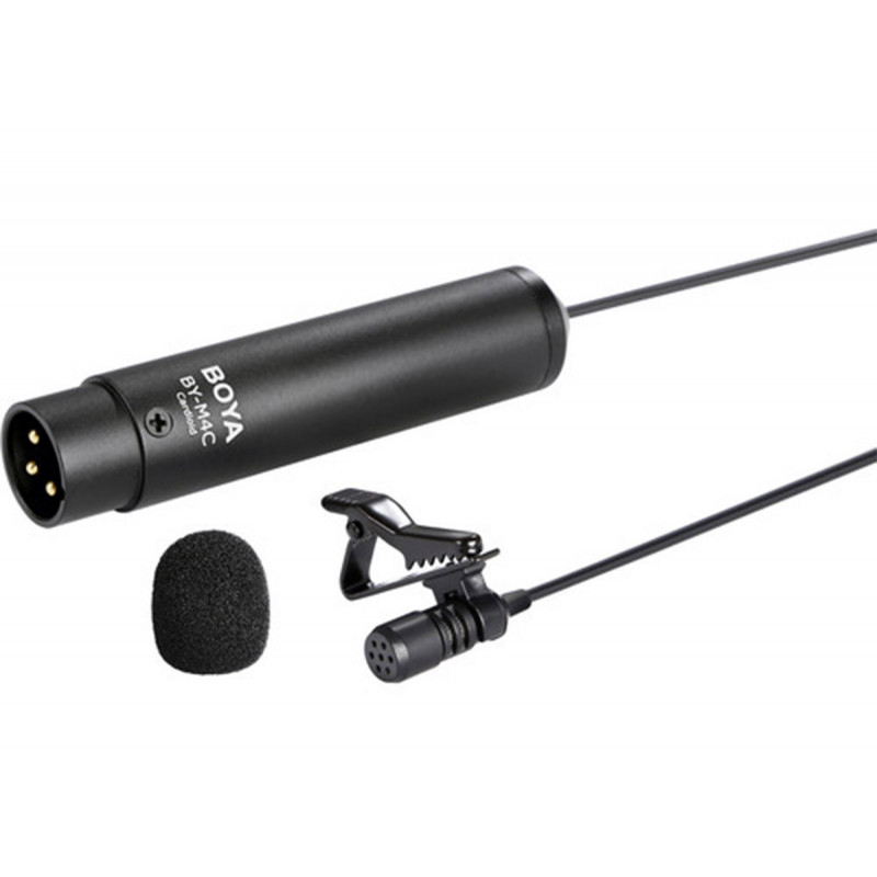 Boya M4C Microphone Lavalier Cardioïde, connexion XLR 3 broches