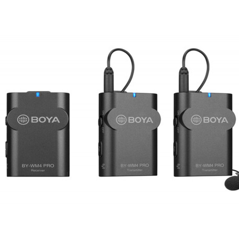 Boya Ensemble avec 2 micros cravates HF 2.4Ghz iPhone Lightning
