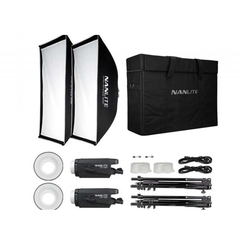 Nanlite Kit de 2 x FS150 complet en valise