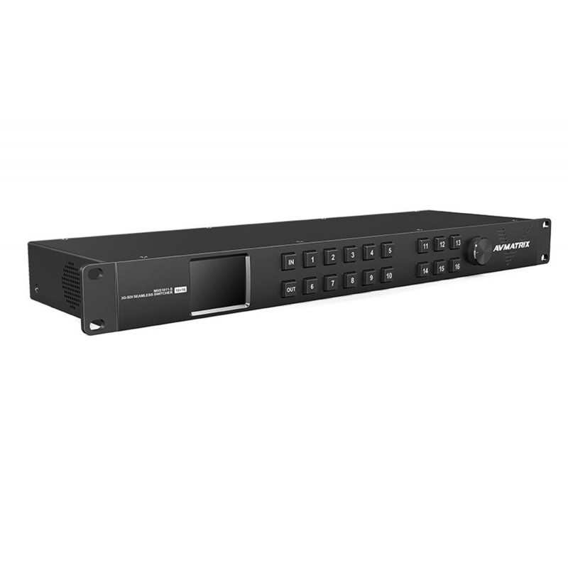 AVMATRIX MSS1611-S 1RU 16x16 3G-SDI Seamless Matrix Switcher