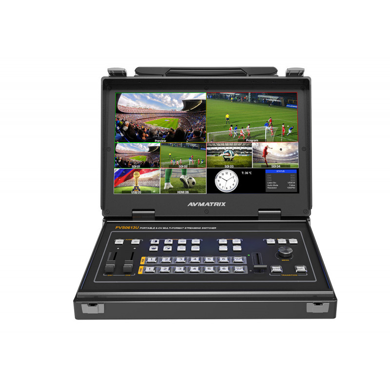 AVMATRIX PVS0613U Portable 6CH Mini Multi-format Streaming Video Swit