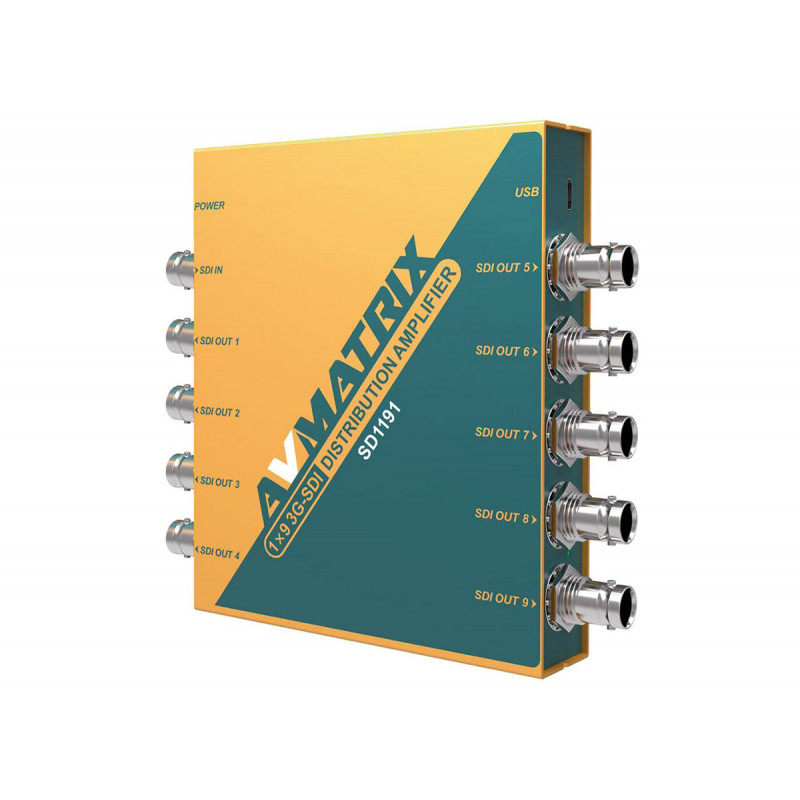 AVMATRIX SD1191 Distributeur amplificateur 3G-SDI - 1 in : 9 out