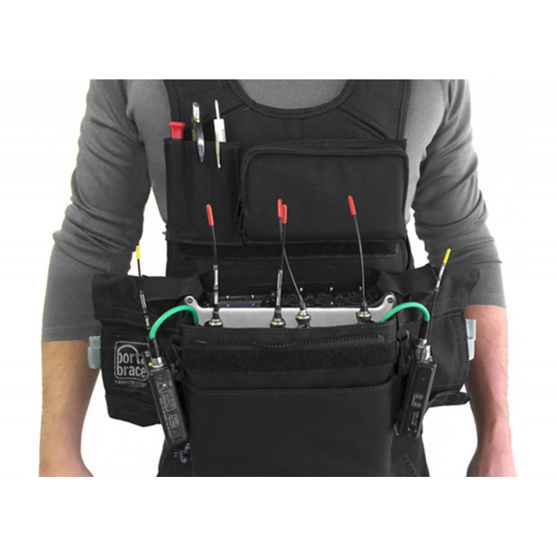 Porta Brace ATV-833 Audio Tactical Vest | Sound Devices 833 | Black