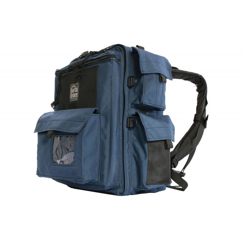 Porta Brace BK-1N Backpack Camera Case, Rigid Frame Shell, Blue