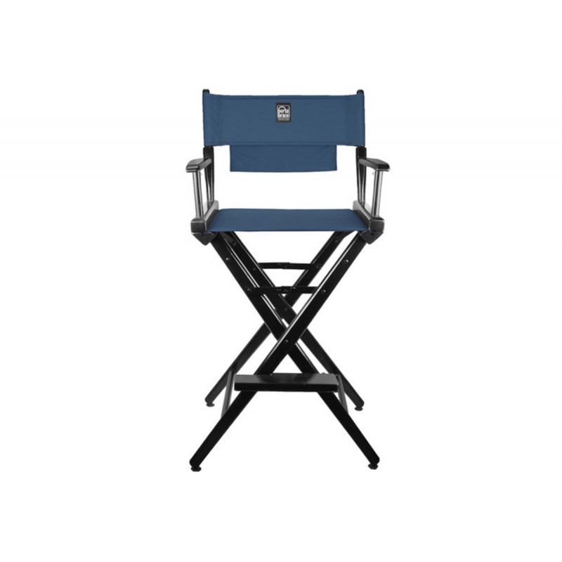Porta Brace LC-30BS Location Chair, Black Finish, Signature Blue Seat