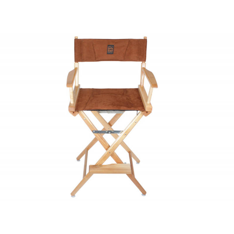 Porta Brace LC-30NDC Location Chair, Natural Finish, Ultra Suede Seat