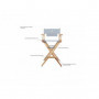 Porta Brace LC-30NO Location Chair, Natural Wood, Chair Only