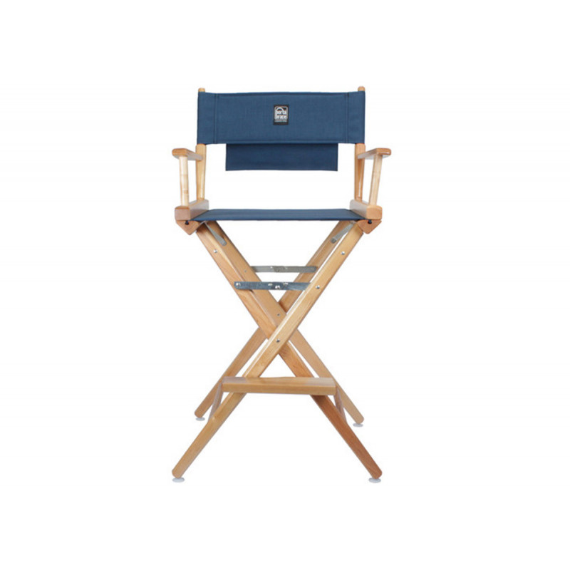 Porta Brace LC-30NS Location Chair, Natural Finish, Signature Blue Se