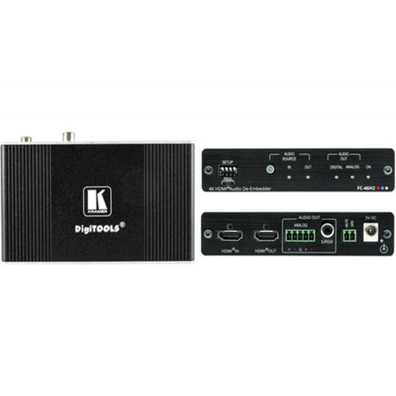 Kramer FC-46H2 Extracteur audio HDMI 4K avec sortie analogique