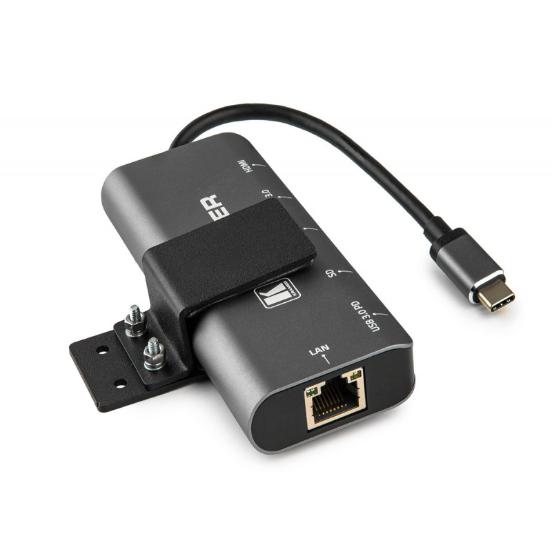 Kramer KDOCK-2 Cable Adaptateur USB-C vers 2 x USB-A (3.0) Ethernet