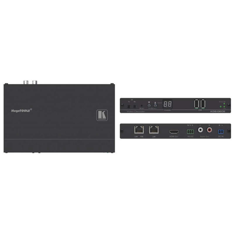 Kramer KDS-DEC6 Decodeur video 4K60 4:2:0 HDCP 2.2