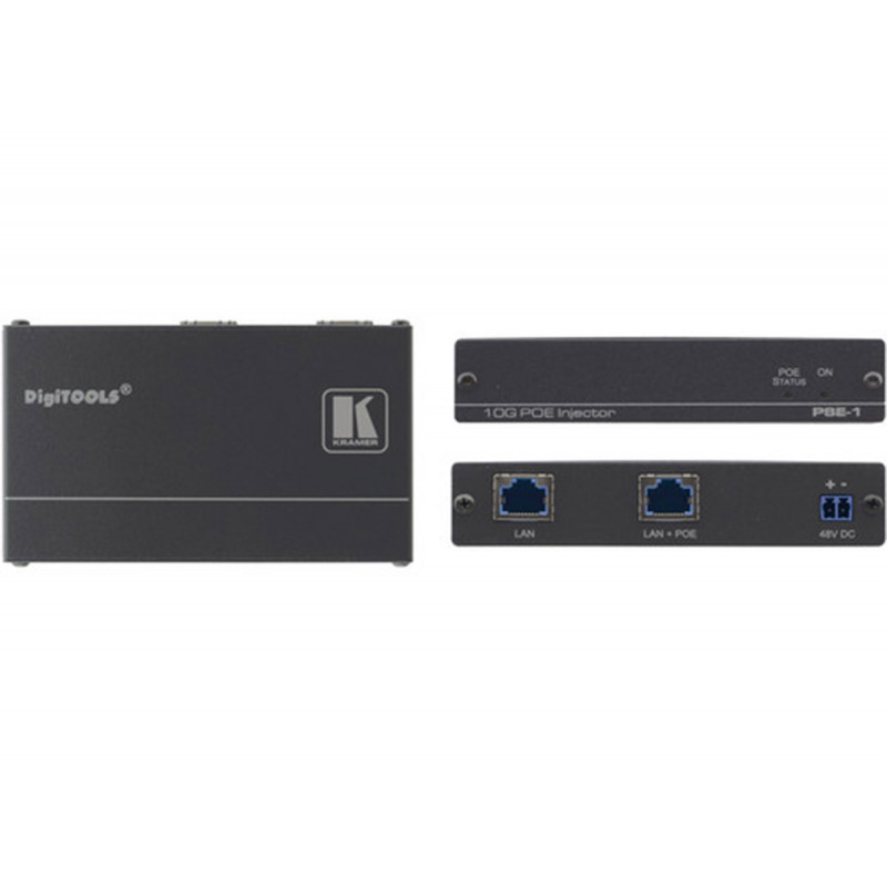 Kramer PSE-1 Injecteur PoE 10Gb UHD (jusqu’a 100m)