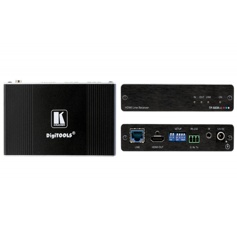 Kramer TP-583RXR Recepteur HDMI, IR & RS-232 sur HDBaseT HDMI 2.0