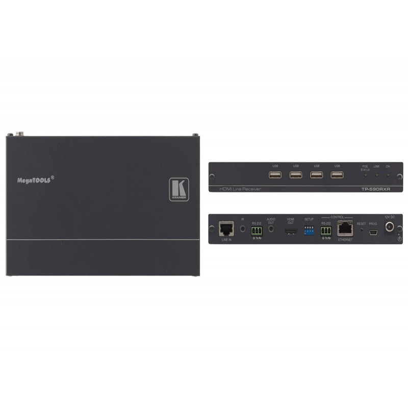 Kramer TP-590RXR Emetteur HDMI Audio IR & RS-232 sur HDBaseT 2.0&USB