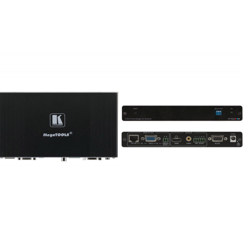 Kramer TP-752R576 Recepteur tres longue portee HDMI 1080P