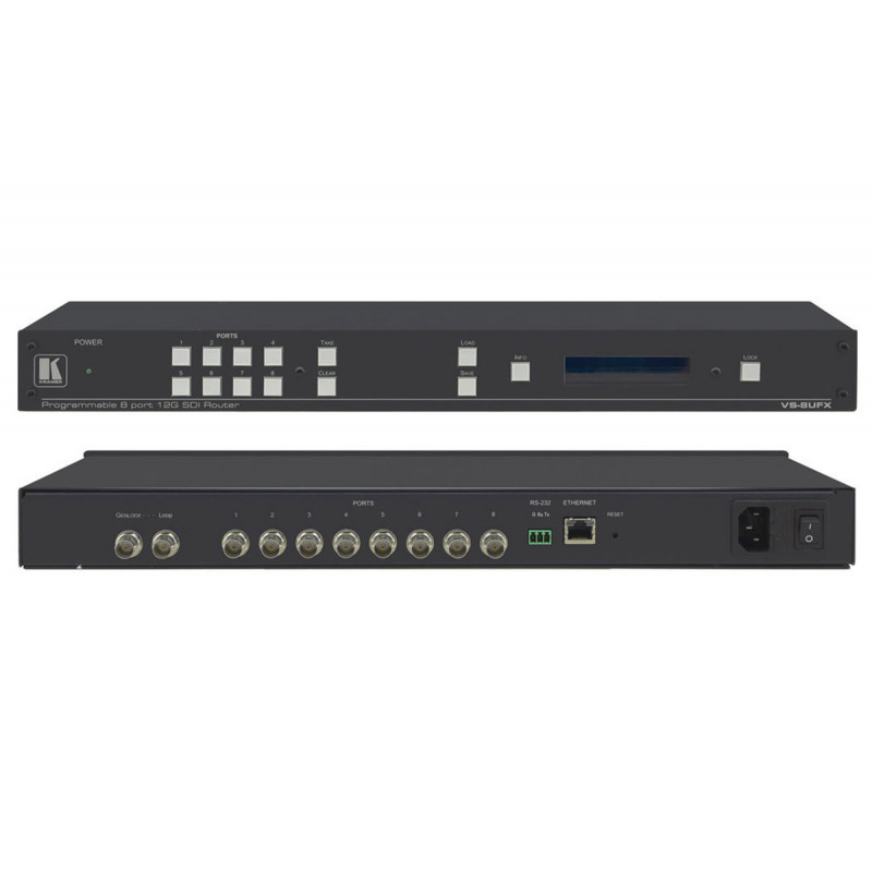 Kramer VS-8UFX Grille video HD-12G SDI 8 ports entreesou sorties