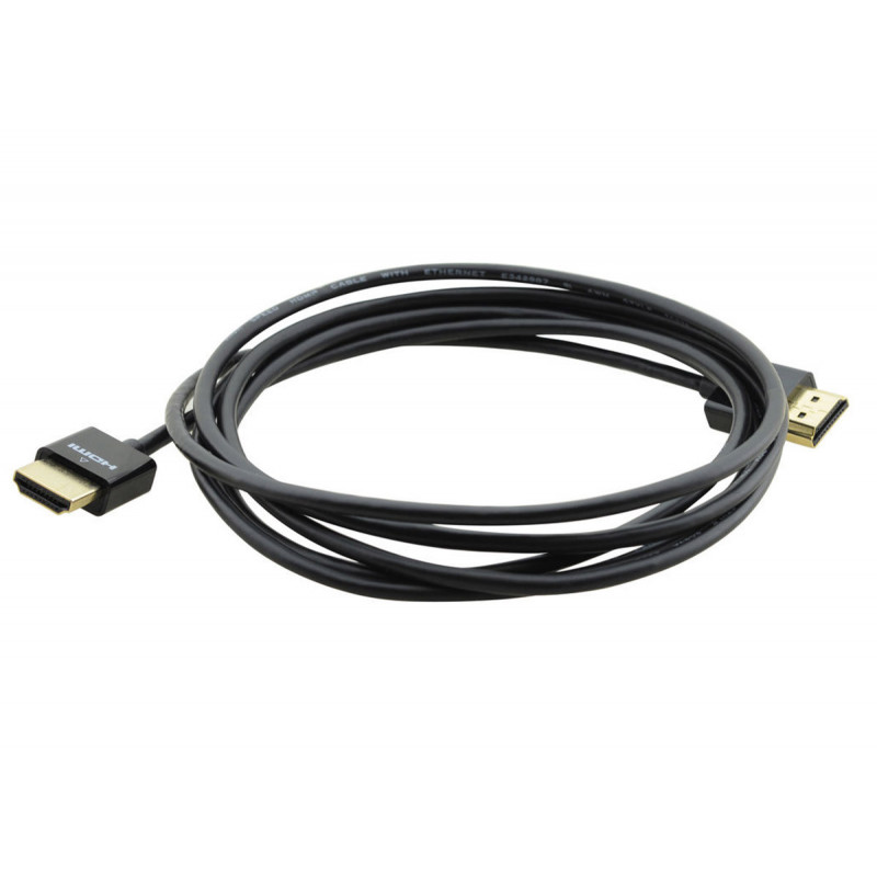 Kramer C-HM/HM/PICO/BK-3 Cable HDMI Ultra flexible avec Ethernet noir