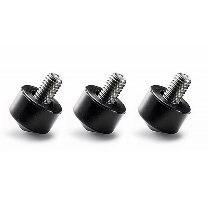 Gitzo GSF25 Lot de 3 pieds 25 mm interchangeables, en caoutchouc