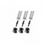 Gitzo Lot de 3 pieds caoutchouc avec pointes courtes 38 mm