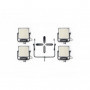 Litepanels Gemini 1x1 Hard Quad Array Light Kit