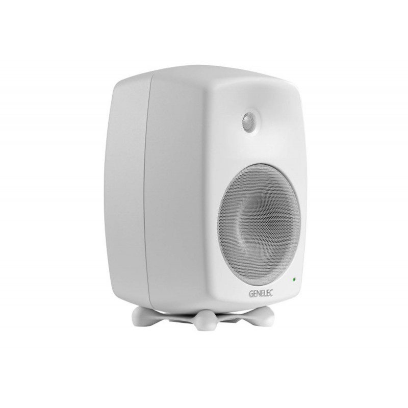 Genelec Enceinte Active 6,5" 2 Voies  Blanc Série 8000 + Support