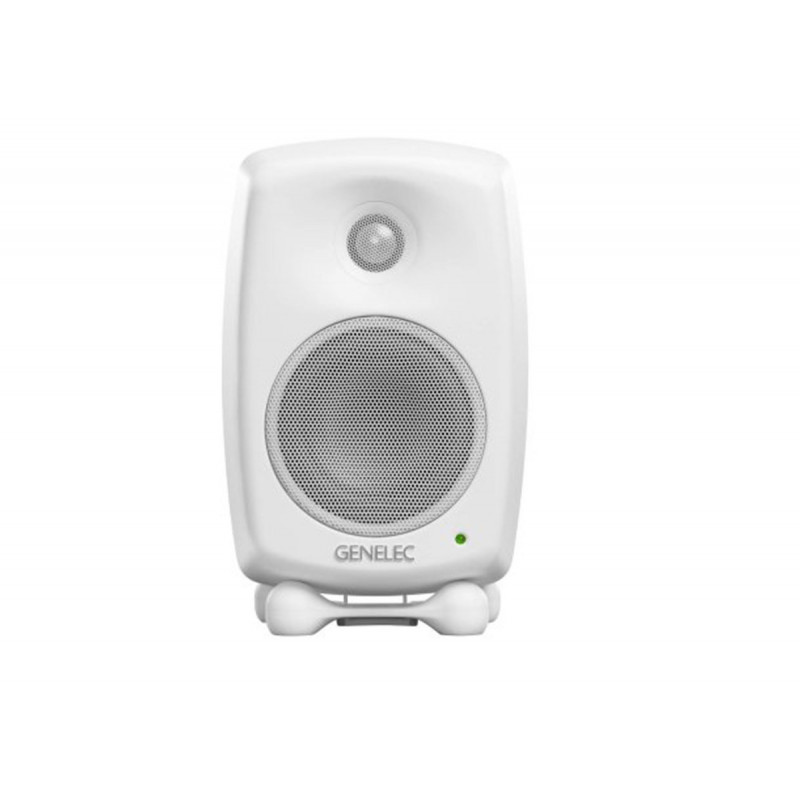 Genelec Enceinte Active 4" 2 Voies  Blanc Série SAM + Support