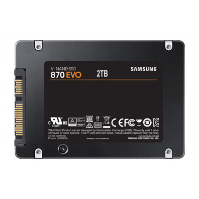 Samsung SSD 870 EVO 2.5IN 2TGB SATA 6 GB/S V-NAND MLC