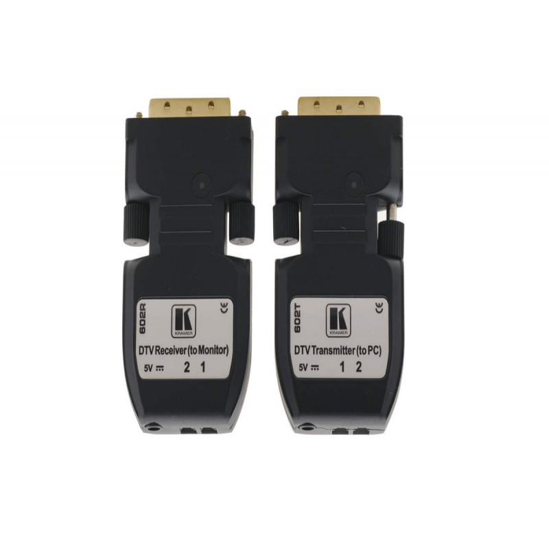 Kramer 602R/T Emetteur-recepteur DVI sur 2 fibres optiques (non HDCP)
