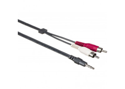 Audio cable Jack 6.35 mono Male to RCA Male 0,003ft