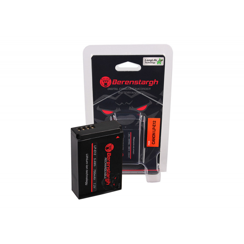 Berenstargh Batterie Li-Ion pour Canon LP-E12