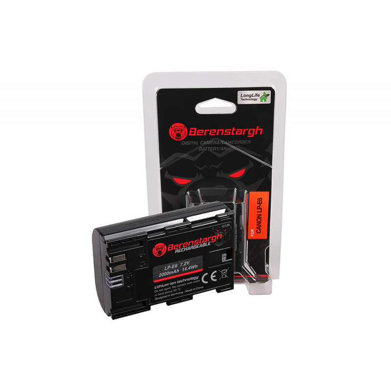 Berenstargh Batterie Li-Ion pour Canon LP-E6