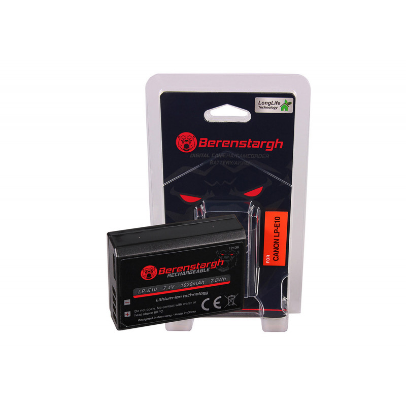 Berenstargh Batterie Li-Ion pour Canon LP-E10