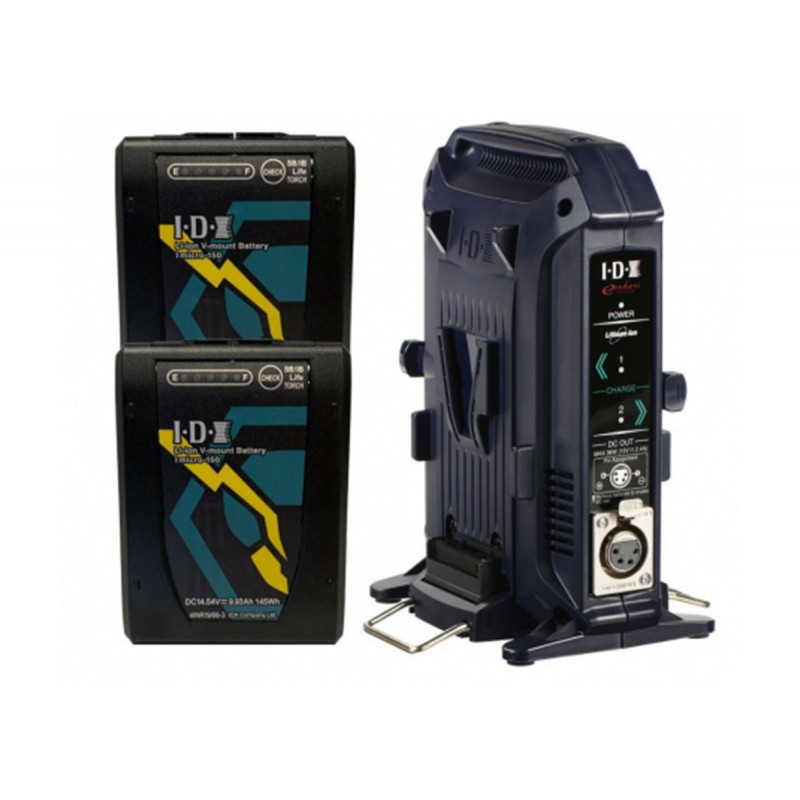 Idx - Kit compose de 2 batteries Imicro-150 + 1 chargeur VL-2X