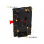 Hedbox UNIX-0BL Plaque V-Lock avec sorties D-Tap et USB