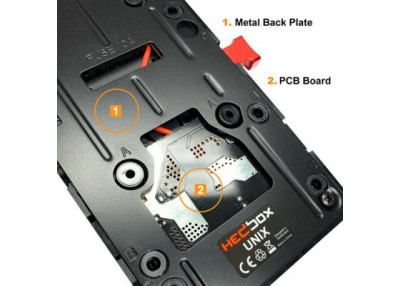 Hedbox UNIX-DC Plaque V-Mount avec USB et 3 D-Tap