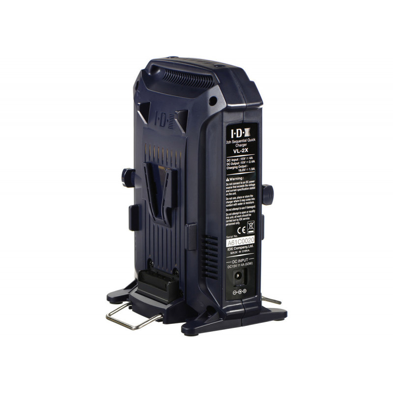 Idx - Chargeur Li-Ion 2 canaux séquentiels avec sortie DC XLR